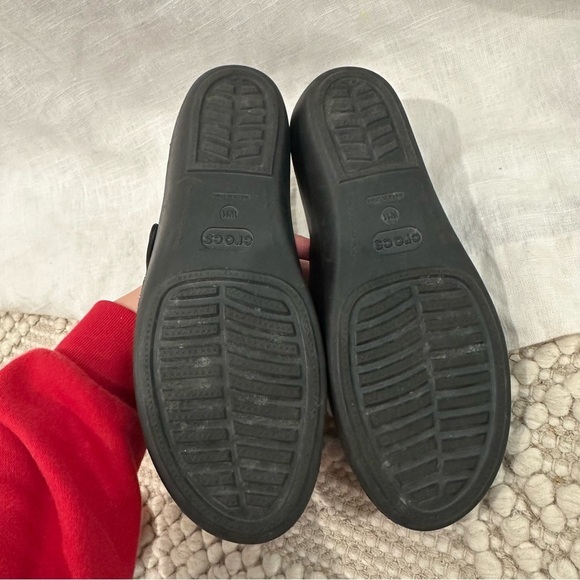 Crocs Patricia black wedge slip on sandals - Picture 3 of 3